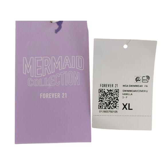 Forever21 Mesh Maxi Dress Cover Up Swimwear Sleeveless White Womens XL NWT - Picture 3 of 5